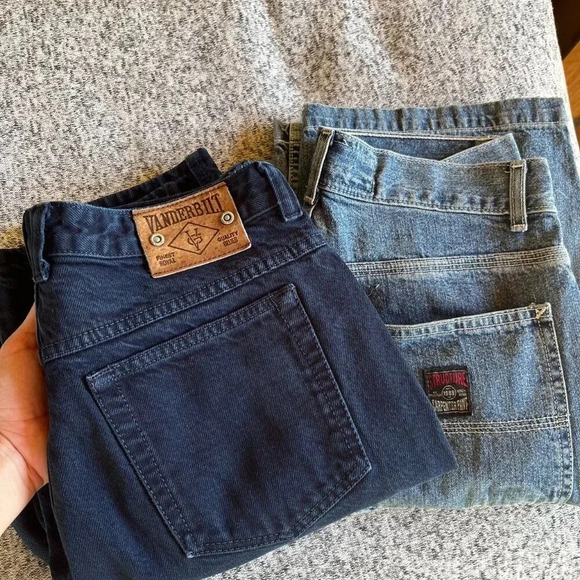 Vintage dark indigo blue mom jeans Gloria Vanderbilt 29/30/31 - Picture 8 of 8